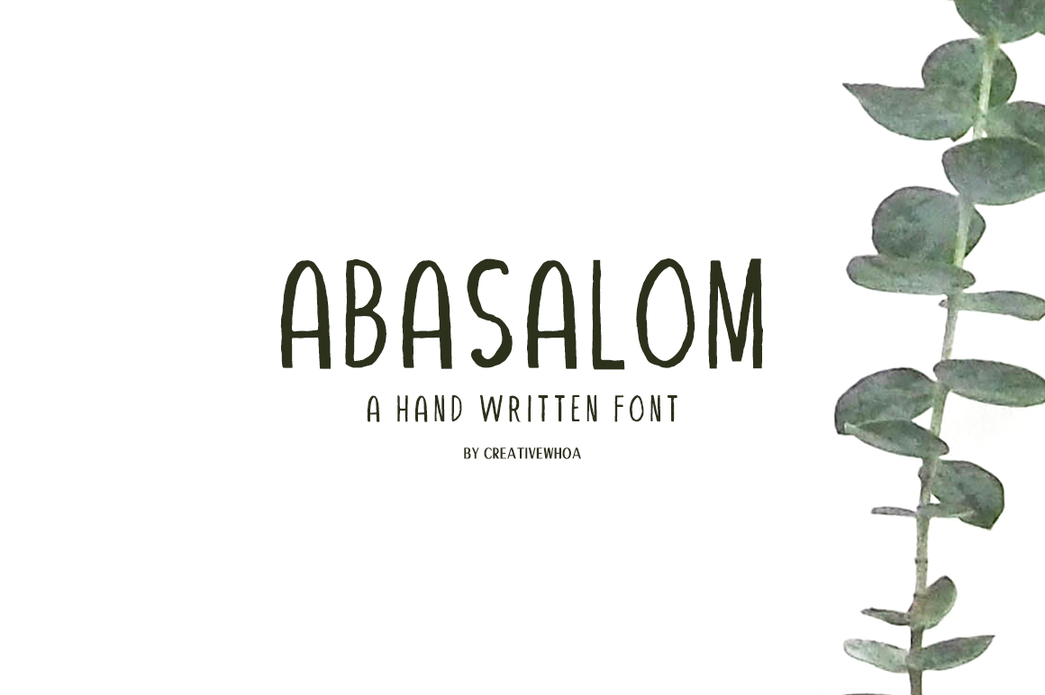 Abasalom Font: Earthy Script Handwritten Typography for Web Design