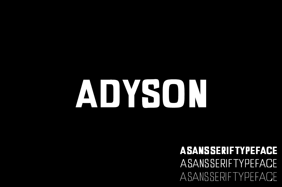 Adyson Font: A Bold Sans Serif for Digital Impact
