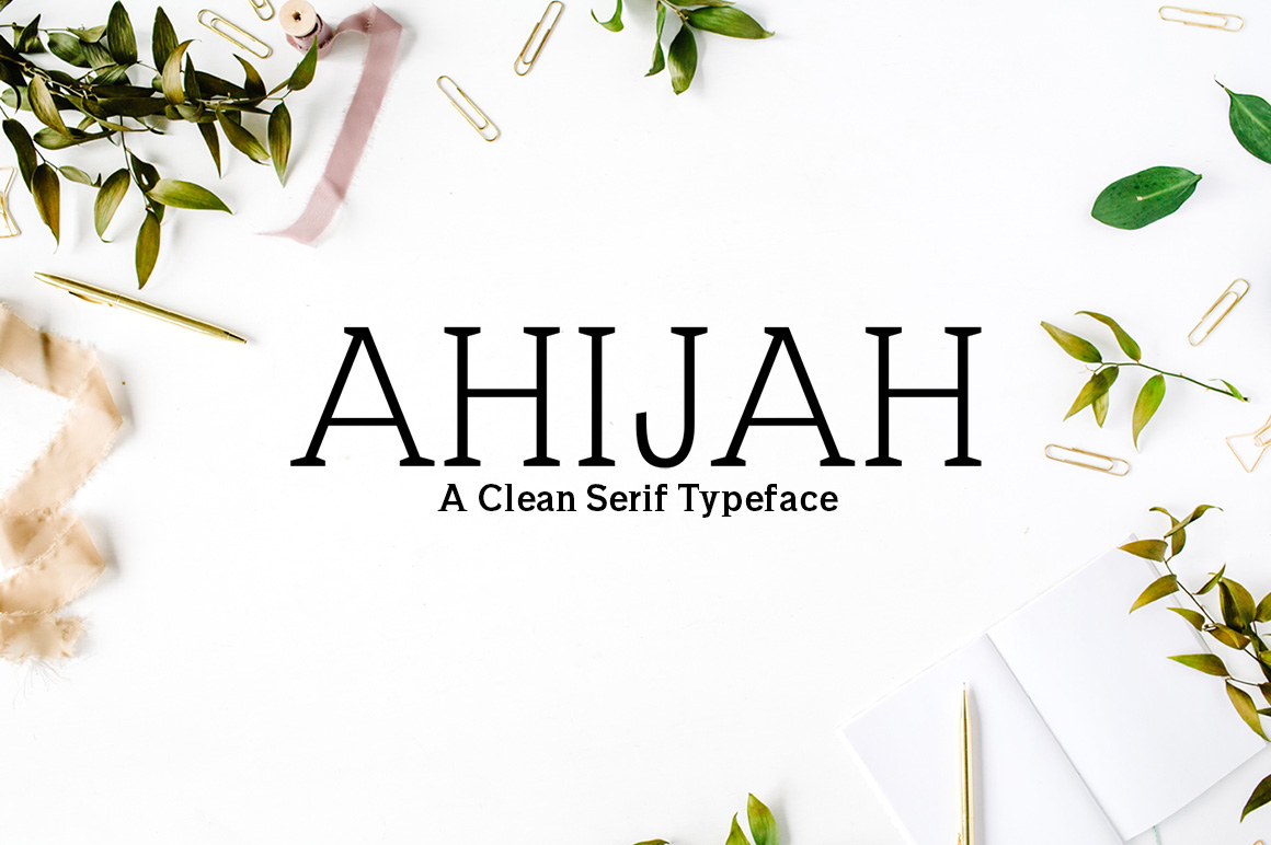 Ahijah Font: Clean Minimal Serif for Web Design
