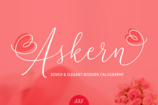 Askern Font: Elegant Script for Handmade Products