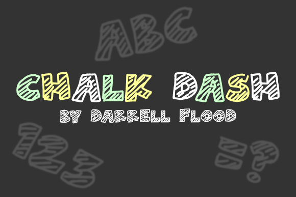 Chalk Dash: A Bold and Fun Decorative Font for Web Design