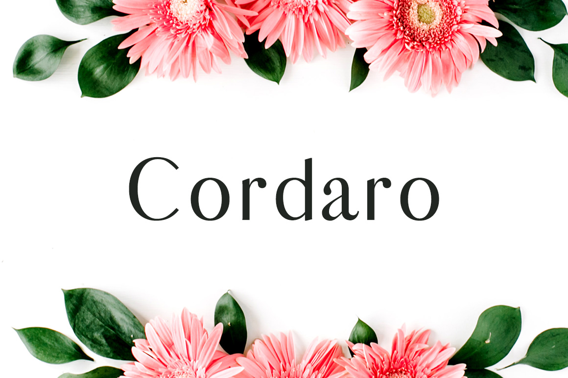 Cordaro Font: Classy Serif for Handmade Products