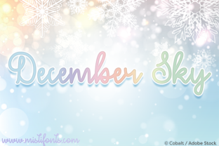 December Sky Font for Editorial Design and Festive Layouts