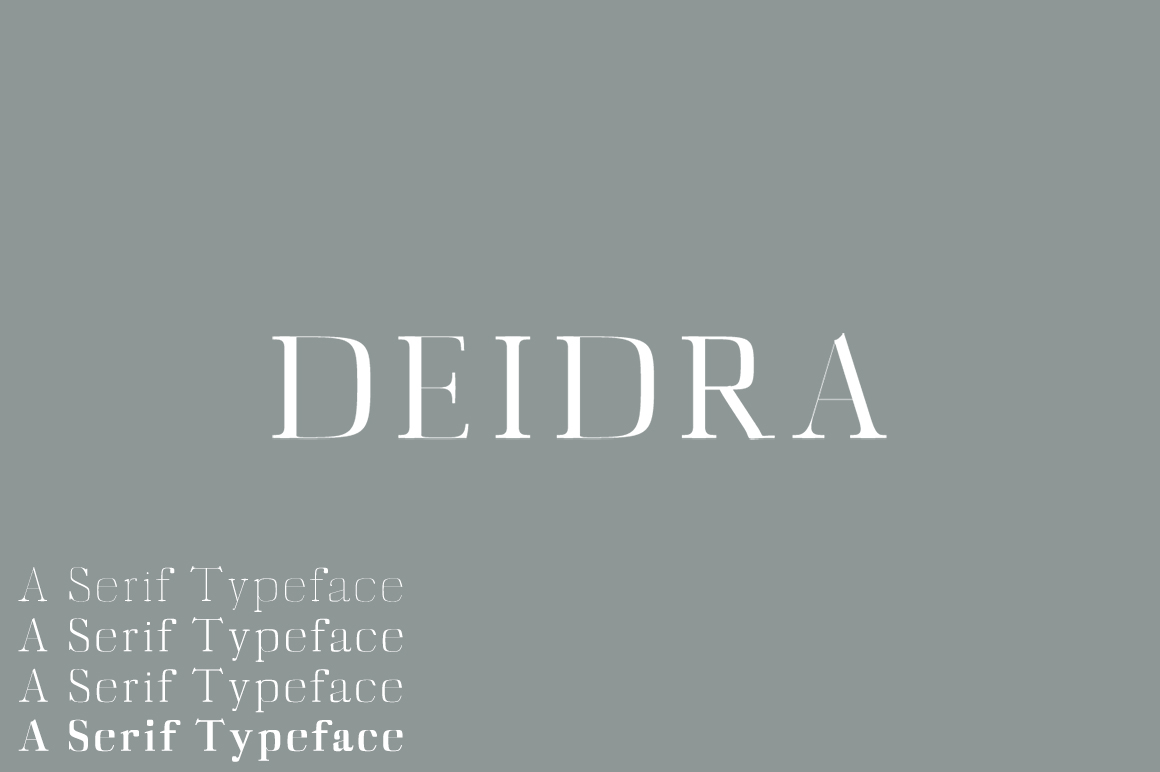 Diedra: A Modern Didone Serif Font for Digital Design