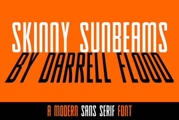 Discover Skinny Sunbeams: A Clean Sans Serif Typeface