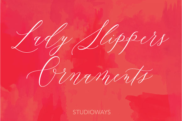 Enhance Your Brand with Lady Slippers Ornaments Font