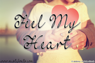 Feel My Heart Font Review for Romantic Branding