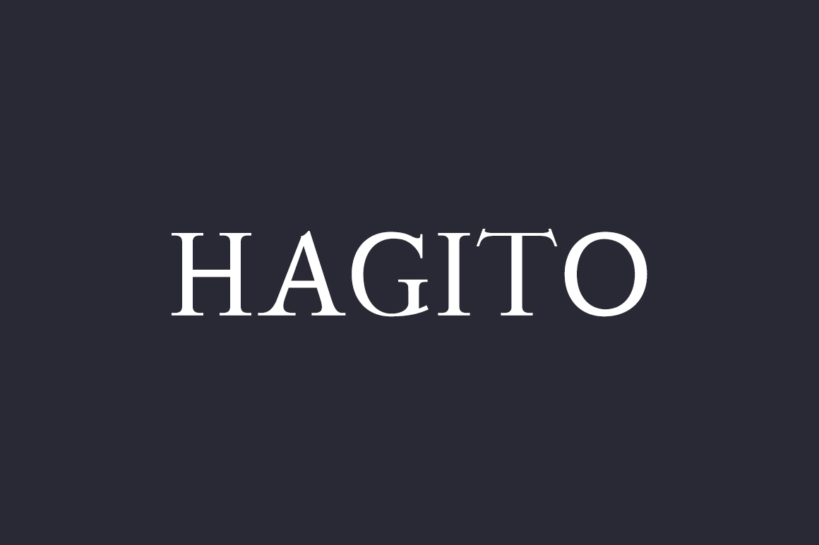 Hagito Serif Font for Handmade Products and Printables