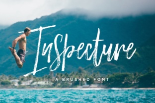 Inspecture Font: Bold Brush Script for Editorial Design