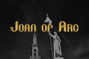 Joan of Arc Font for Handmade Labels and Decor