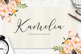 Kamelia Font: Modern Calligraphy for Elegant Branding