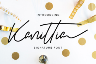 Kanittia: A Modern Script Font for Crafters and Designers