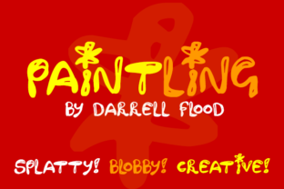 Paintling Font for Cute Crafts and Playful Product Design
