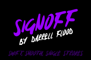 Signoff: A Versatile Display Font for Editorial Design