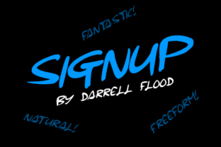 Signup Font: Hand-Drawn Display Type for Web Design