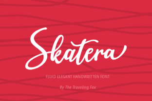 Skatera Font: Elegant Script Typography for Editorial Design