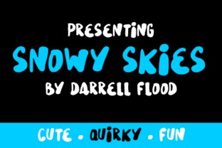 Snowy Skies Font: A Bold Handwritten Choice for Editorial Design