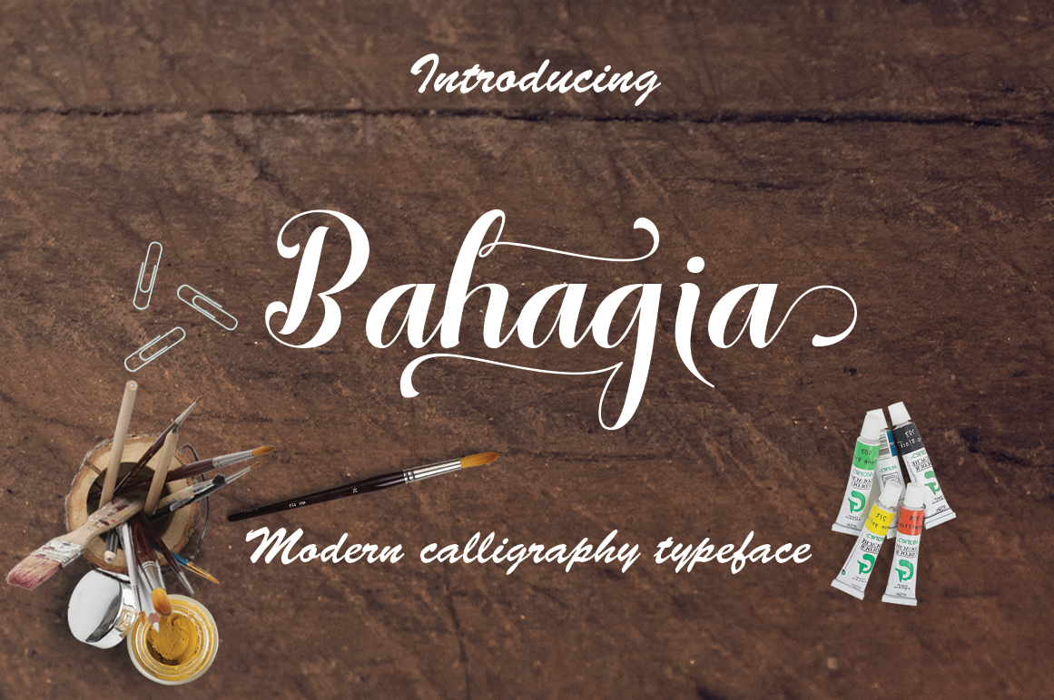 Transform Your Brand with Bahagia: A Modern Script Font