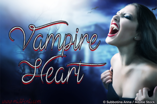 Vampire Heart Font Review: A Script Typeface for Bold Branding