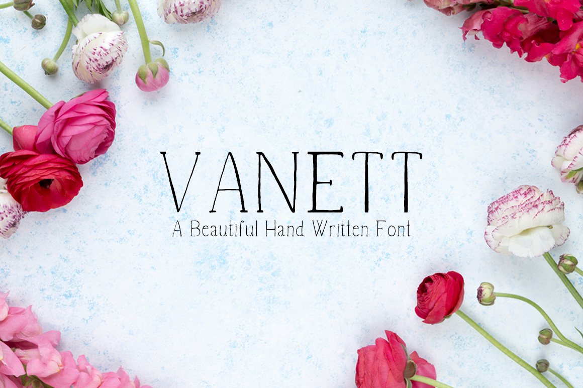 Vanett: A Delicate Script Handwritten Font for Elegant Design
