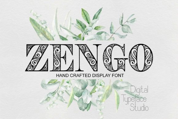 Zengo Font: Elegant Decorative Serif for Branding